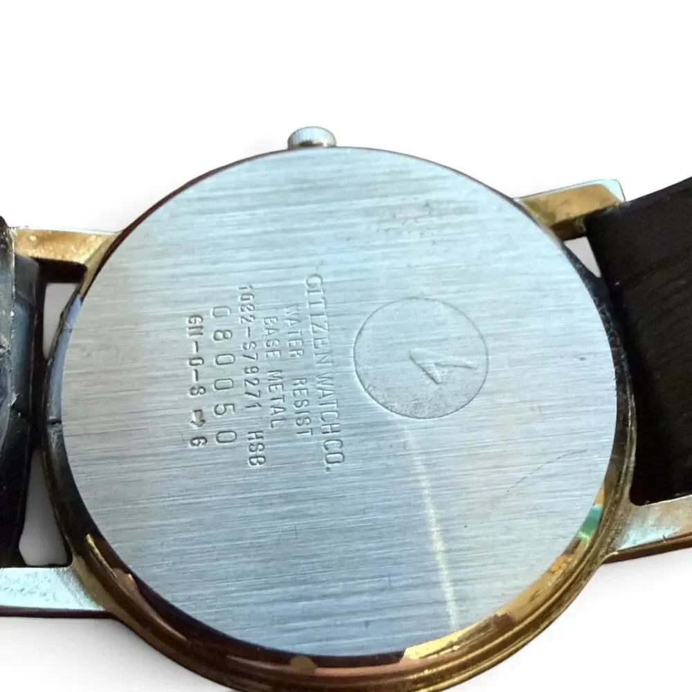 Vintage Citizen Water Resist Men's Dress Watch Base Metal Case S79271